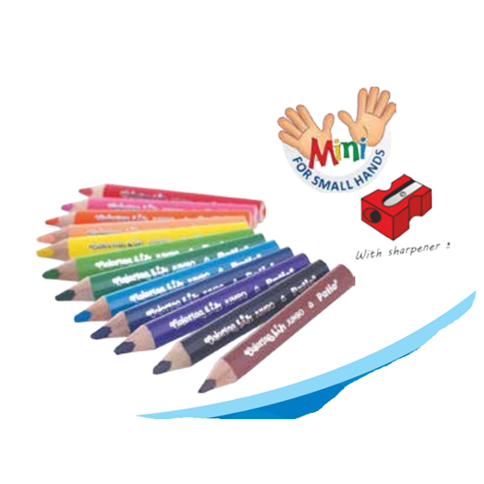 Jumbo Crayons de couleurs 10 pcs